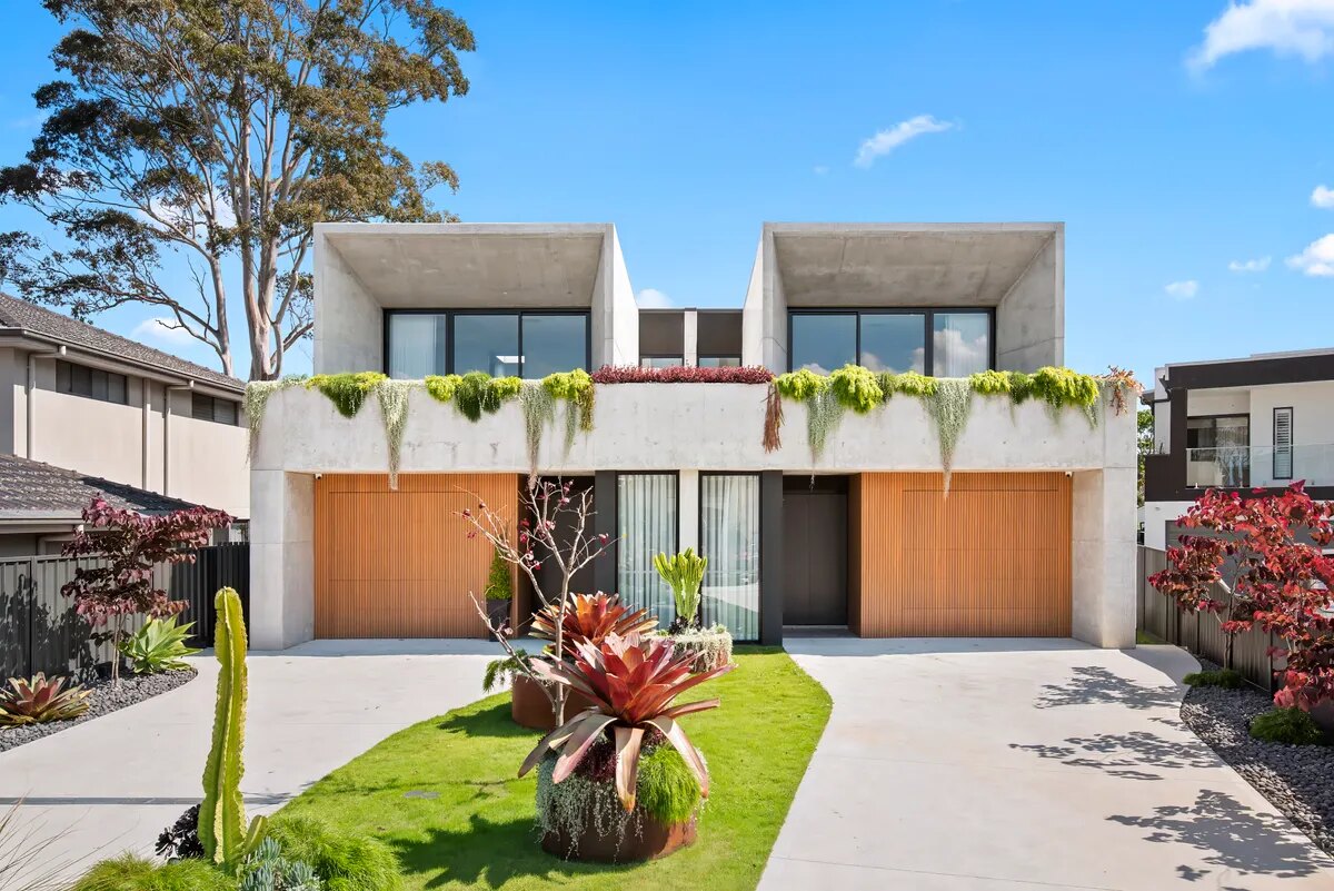 Modern duplex garden designed and landscaped by NS Landscapes